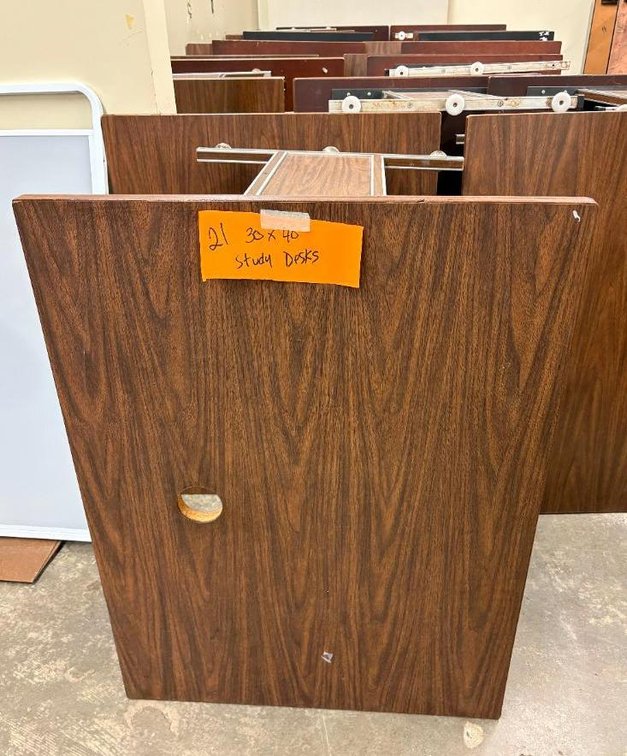 Lot of 21, HD Sturdy Study Desks, 30in x 40in, 