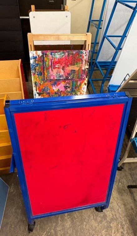 Mobile Bulletin Board, Dry Erase Board & Easel