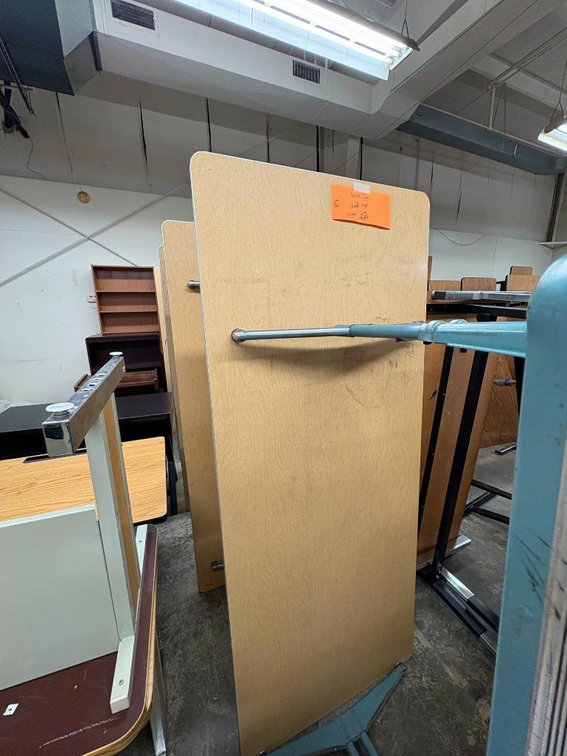 Lot of 6, Laminate Top, Adjustable Height Work Tables, 72in x 30in