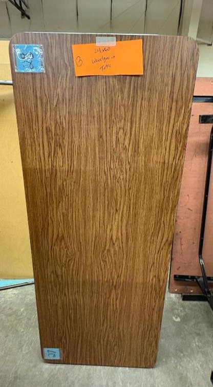 Lot of 13, Laminate Top, Adjustable Height Work Tables, 24in x 60in