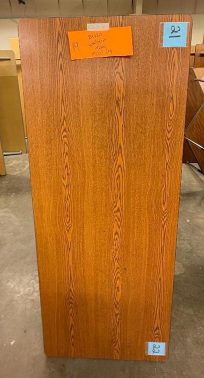 Lot of 19, Laminate Top, Adjustable Height Work Tables, 24in x 60in