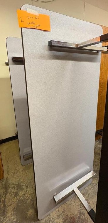 Lot of 2, Computer Work Tables, 30in x 72in, Adjustable Height