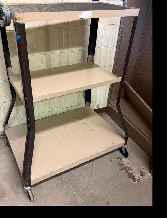 Mobile 3-Tier Media Cart