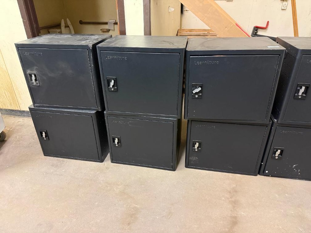 Lot of 6, Learniture Metal Charging Cabinets for Laptops/Computers/Tablets