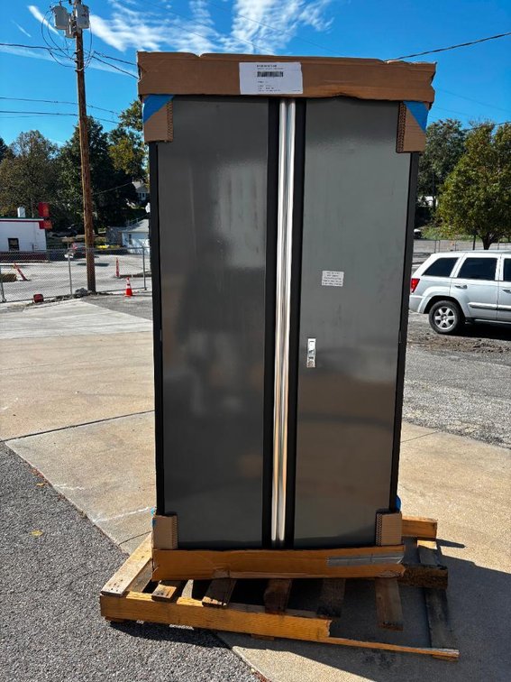 New, Husky 72in x 36in x 18in Fixed, 2-Door Cabinet, Model: KF3F361872-H9