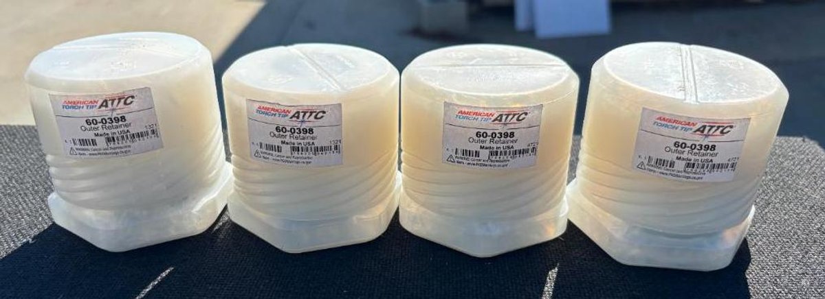 New, Lot of 4, American Torch Tip ATTC, 60-0398 Outer Retainer, Made in USA