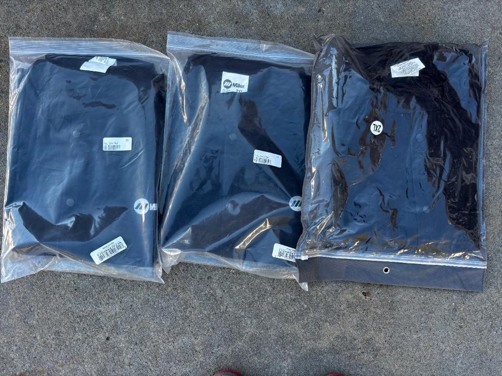 New, Lot of 3, Miller Size 2XL Welding Shirt Jackets