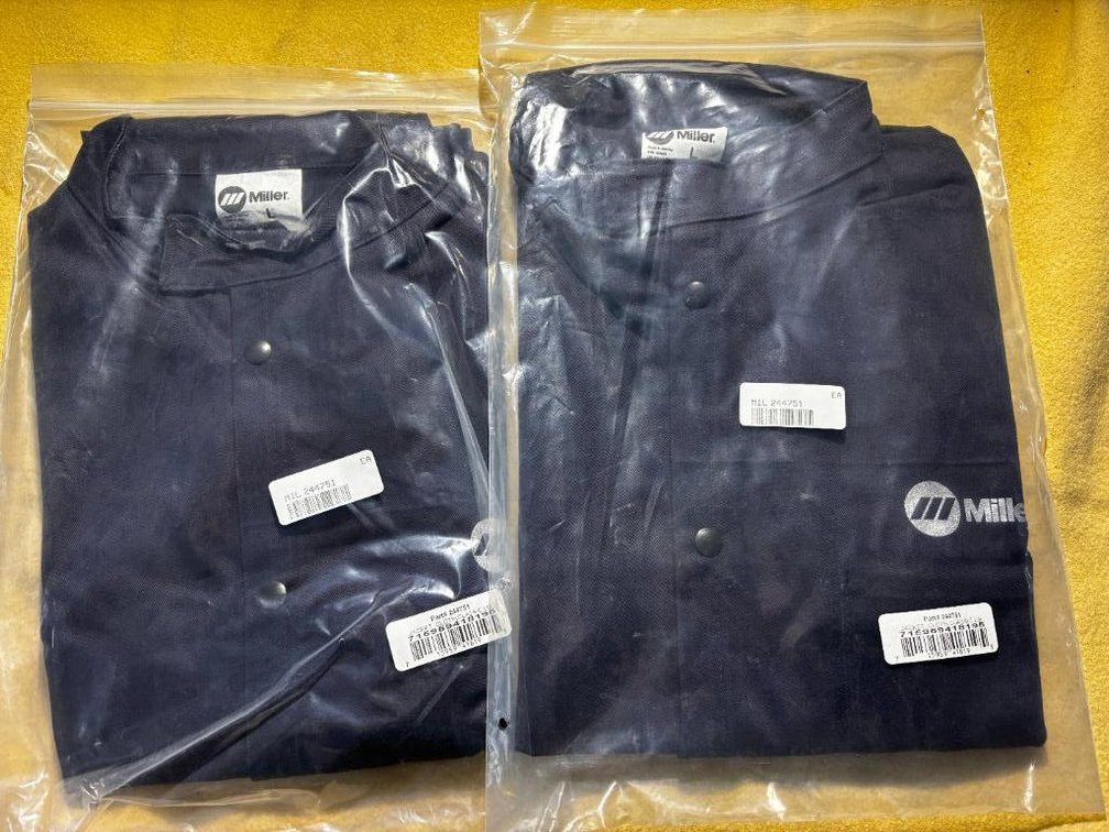 New, Pair Miller Welding Jackets, Size Large