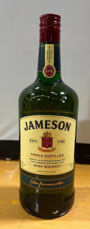 Large 1.75 Litre Bottle, Jameson Triple Distilled Irish Whiskey