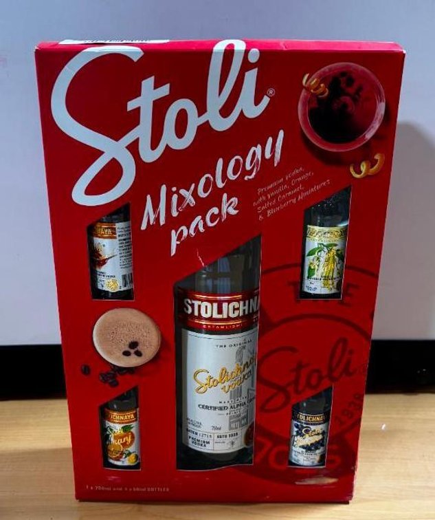 Stoli Mixology Pack, 5 Flavored Vodka Choices, (1) 750ml, (4) 375ml