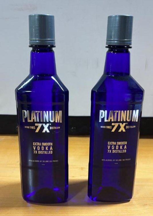 (2) Bottles - Platinum Extra Smooth Vodka, 7x Distilled, 750ml