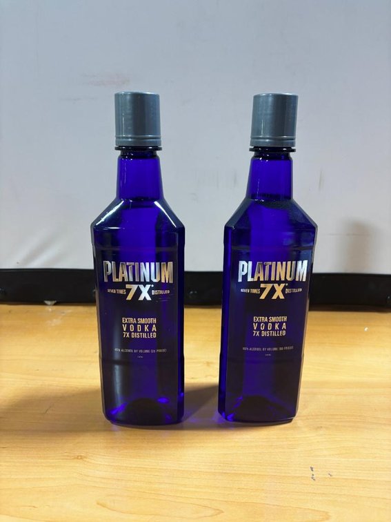(2) Bottles - Platinum Extra Smooth Vodka, 7x Distilled, 750ml