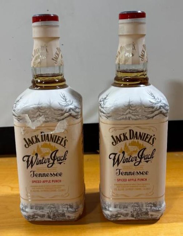 (2) Bottles, Jack Daniels Winter Jack Tennessee Spiced Apple Punch Whiskey, 750ml