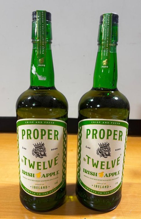 (2) Bottles, Proper Twelve Irish Apple Whiskey, 750ml