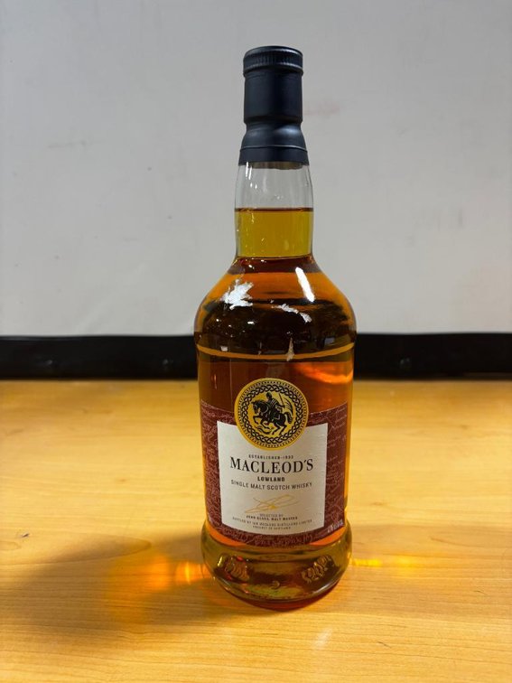 Macleod's Lowland Single Malt Scotch Whisky, 750ml