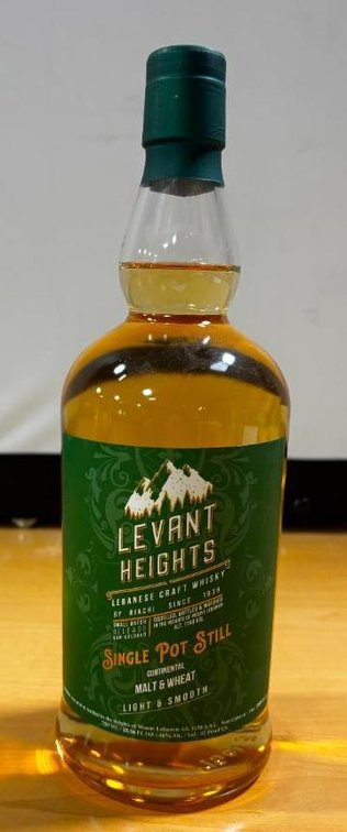Levant Heights Lebanese Craft Whisky, Single Pot Still Malt & Wheat, 750ml