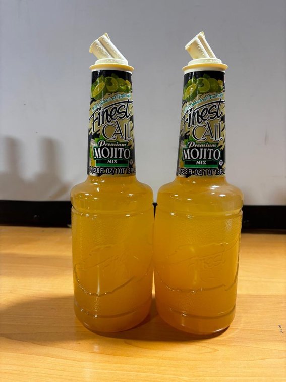 (2) Bottles, Finest Call Premium Mojito Mix, 1 Liter ea.