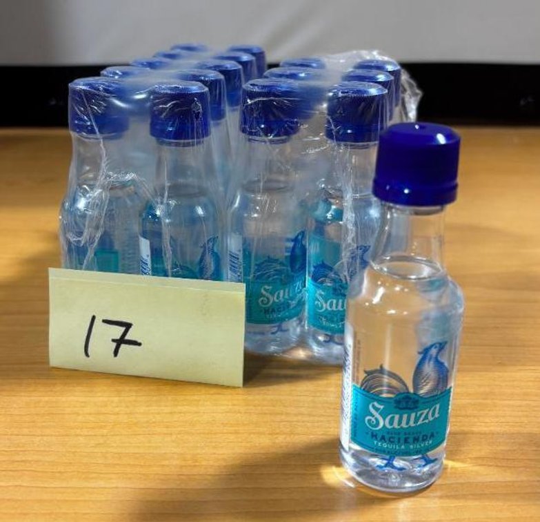 (17) 50ml Bottles, Sauza Silver Tequila