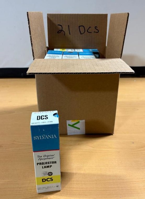 Box of New Old Stock Vintage Lightbulbs, Rare, Used in a Variety of Devices, Projectors, More