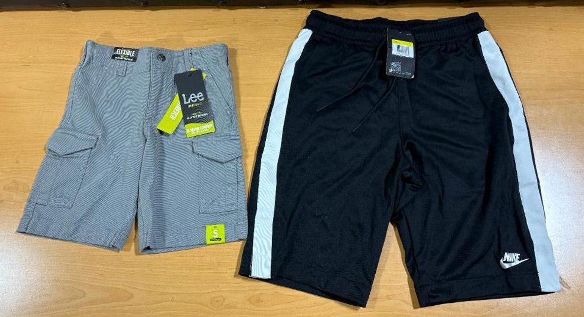 New Shorts, Nike Workout Shorts  Men's Small and Lee Cargo Shorts X-Treme Comfort 5 Regular