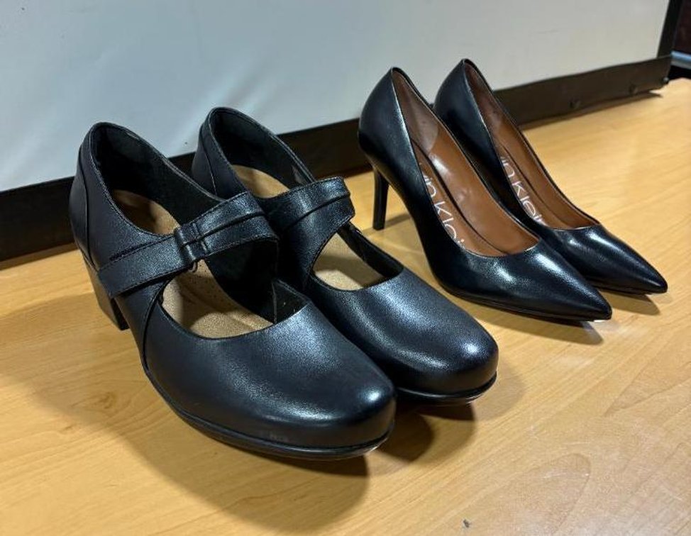 2 New Pair Ladies Shoes, Calvin Klein Sizes 5.5 and 8-1/2