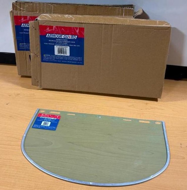 2 New Boxes, Armour Guard Face Shields