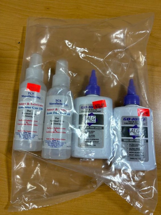 Four New Bottles of Gun Oil and Firearm Lubricant