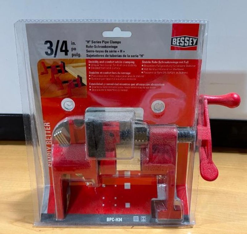 New, Bessey 3/4in H Series Pipe Clamp BPC-H34 (Pipe Sold Separately)