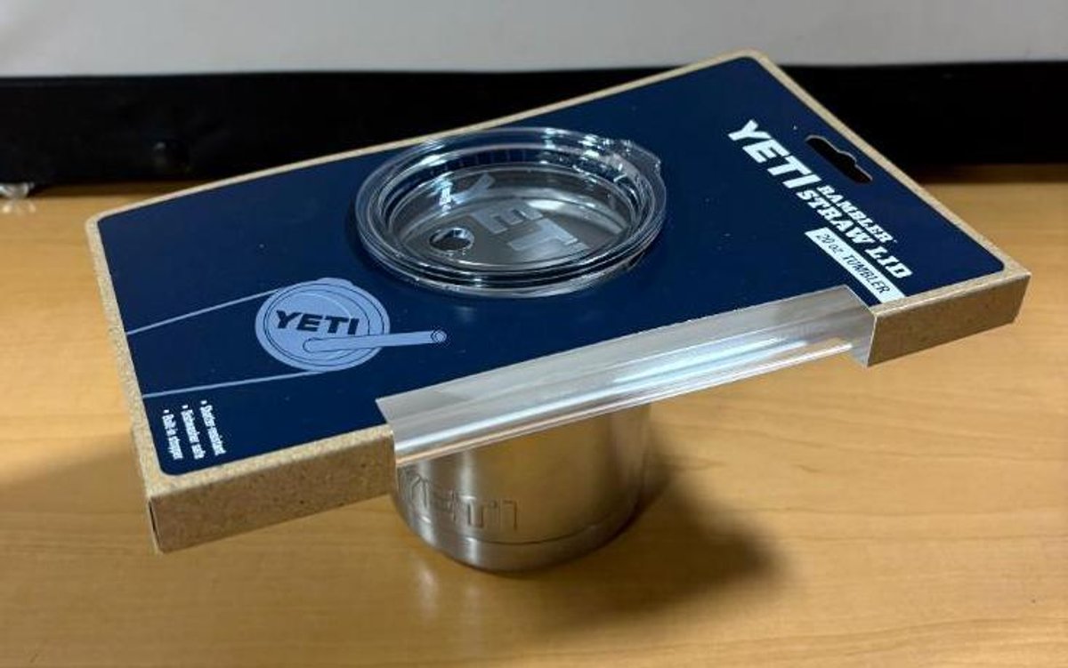 New, YETI Stainless Steel Rambler 10oz Lowball Tumbler w/ Straw Lid