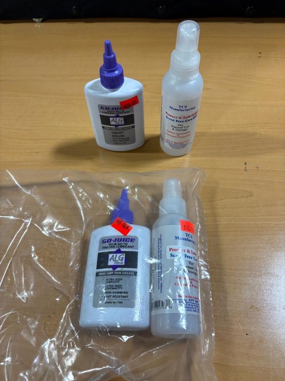 Four New Bottles of Gun Oil and Firearm Lubricant