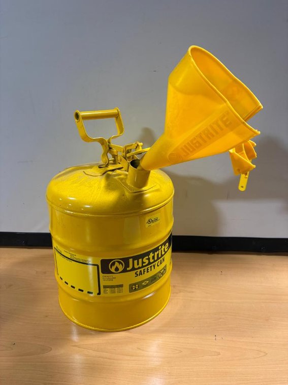 Justrite Safety Can, Type 1, 5 Gallons, New