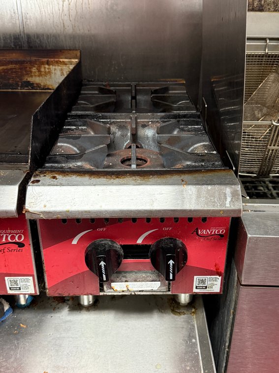 Avantco Chef Series CAG-R-2-12, 12in 2-Burner Gas Countertop Range, 50,000 BTU