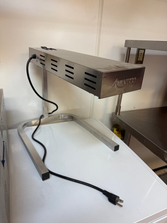 Avantco Item 177FFDS2 NSF Fry Warmer/Dump Station 120v Warming Lamp, 500W