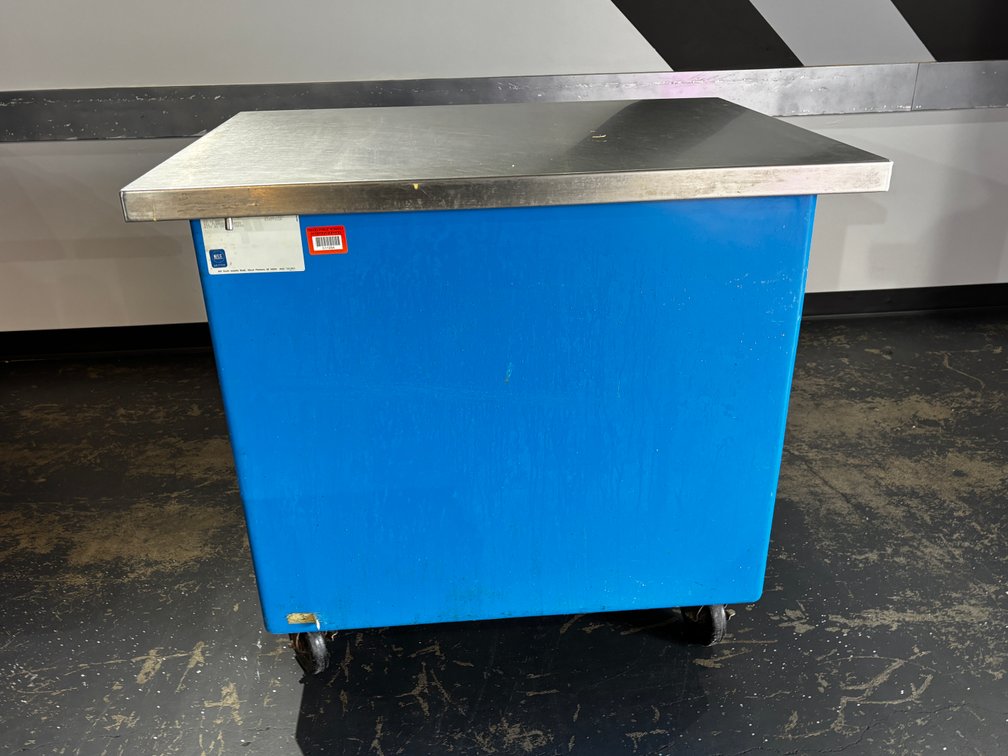 Delfield Shelleyglas Custom Mobile Worktop Prep Table Cabinet, KO-36-NU, All-Purpose Counter