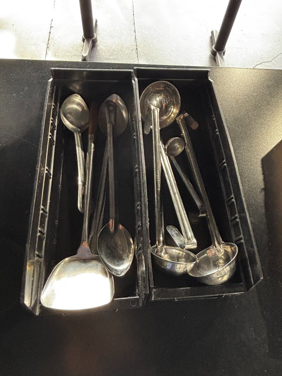 Group of Commercial Stainless Steel Ladles, Scoops, Spoons - See Images for Detail