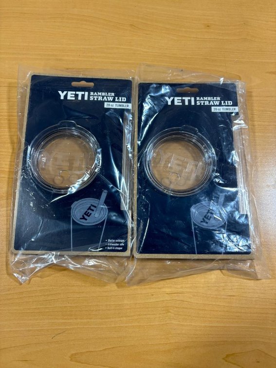Lot of 2, YETI Rambler Straw Lid, for 20oz Tumbler or 12oz Lowball