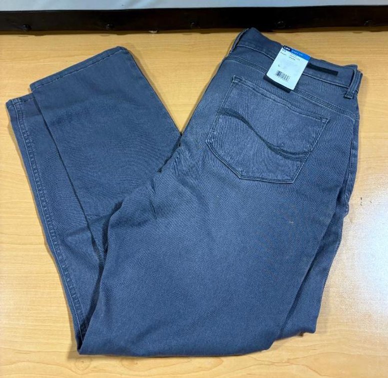 Lee Jeans Easy Fit Pants, Smoke, Skinny Leg, 16S