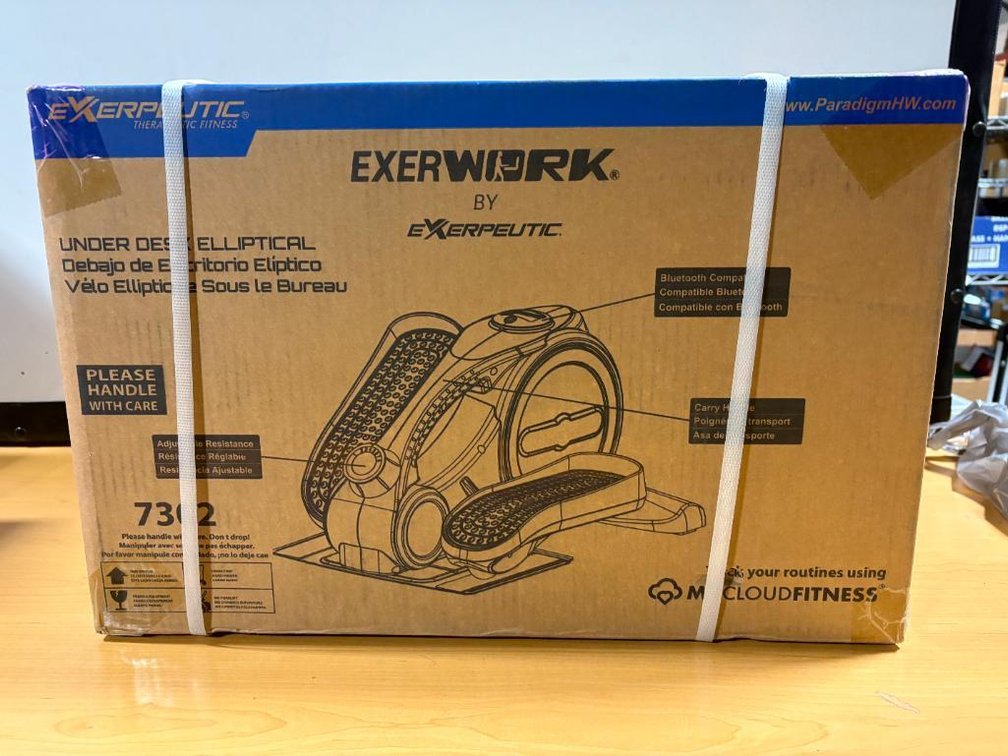 Exerputic Exerwork Under Desk Elliptical No. 7302 w/ My Cloud Fitness Technology