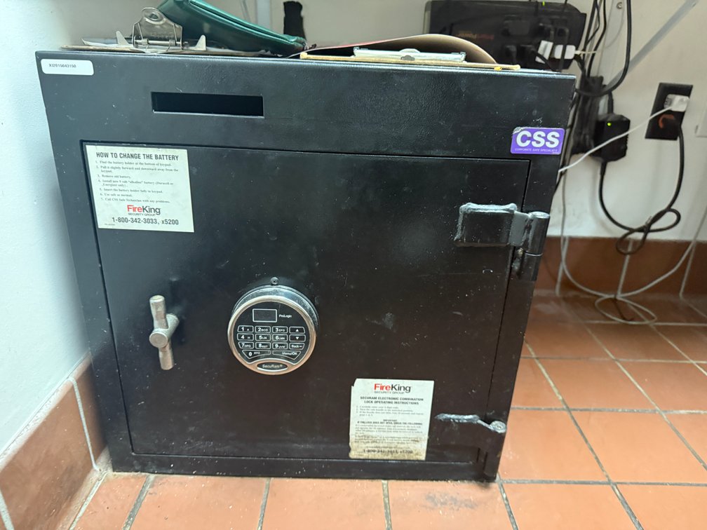 Fire King Digital Deposit Safe w/ Combo, 20in x 20in x 20in