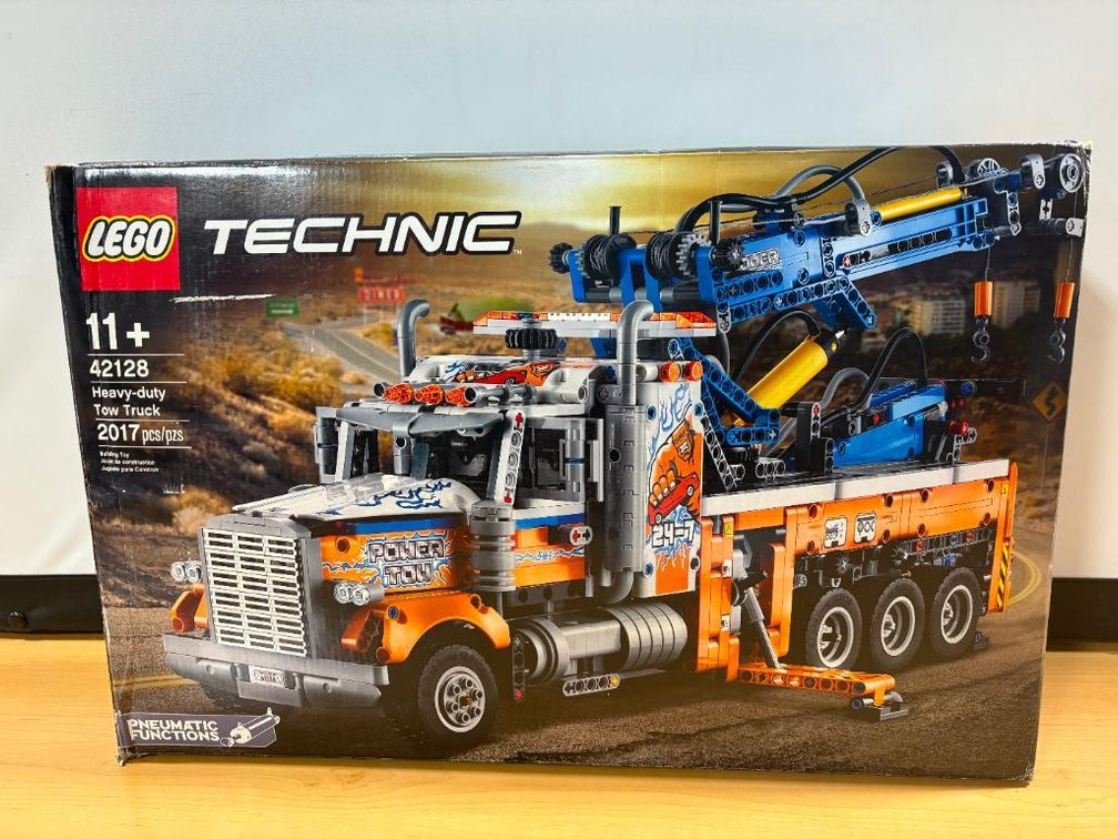 NIB, LEGO Technic 42128 Heavy-Duty Tow Truck, 2,017 Pieces, New in Box, Pneumatic Functions