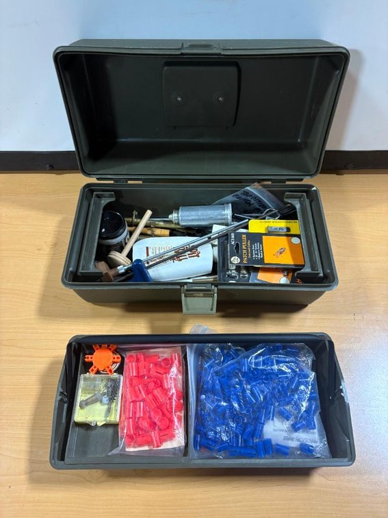 New Toolbox Full of New Gun Cleaning Supplies, See Images, Great Variety of Items