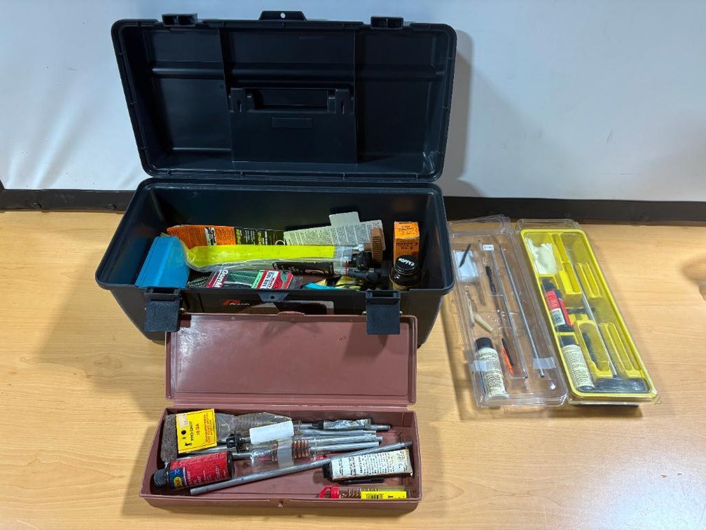 New Toolbox Full of New Gun Cleaning Supplies, See Images, Great Variety of Items