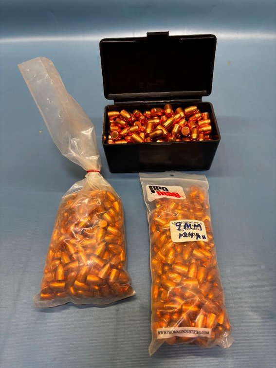 200+ 9mm Bullets