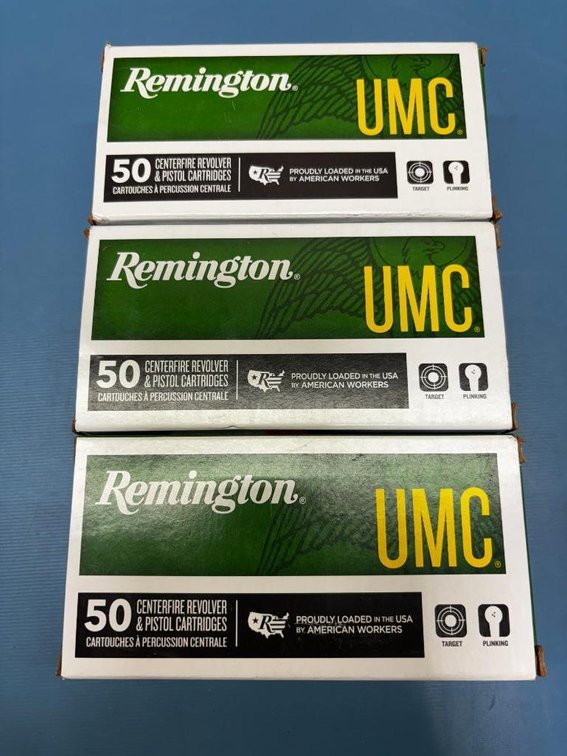 (3) Remington UMC 38 Special 130gr FMJ - 50 Revolver & Pistol Cartridges
