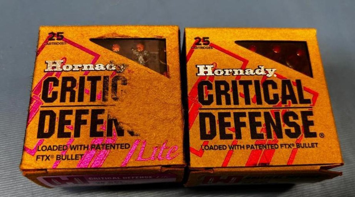 Lot of 2 Hornady Critical Defense 38 SPL FTX 110gr & 90gr (Lite)