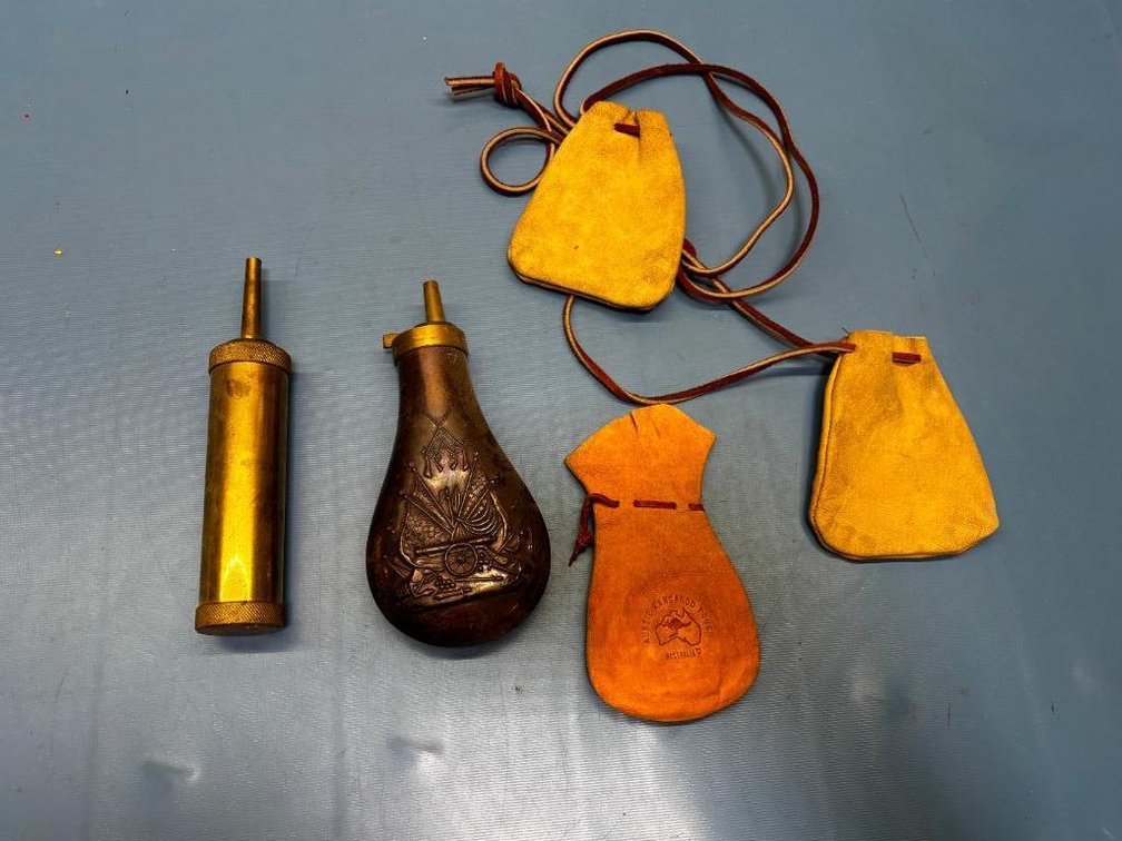 Powder Flasks & Shot Pouches