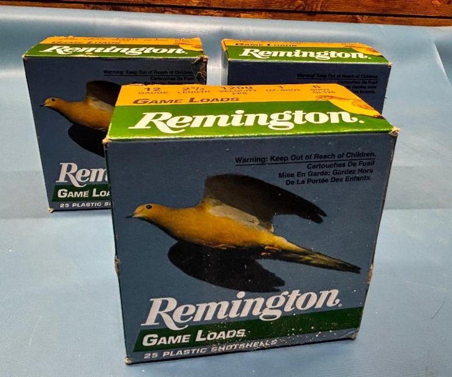 (3) Remington 12 Gauge Game Loads