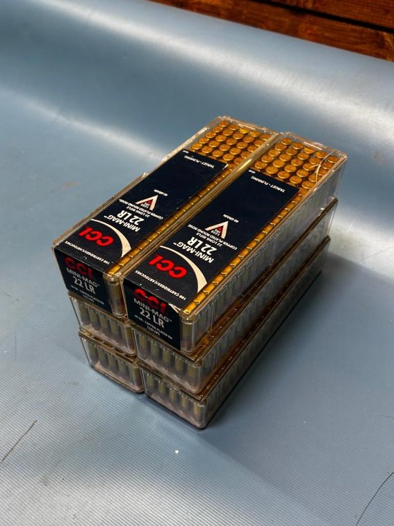 (6) CCI Mini-Mag 22 LR 40 Grain - 100 Cartridges Each