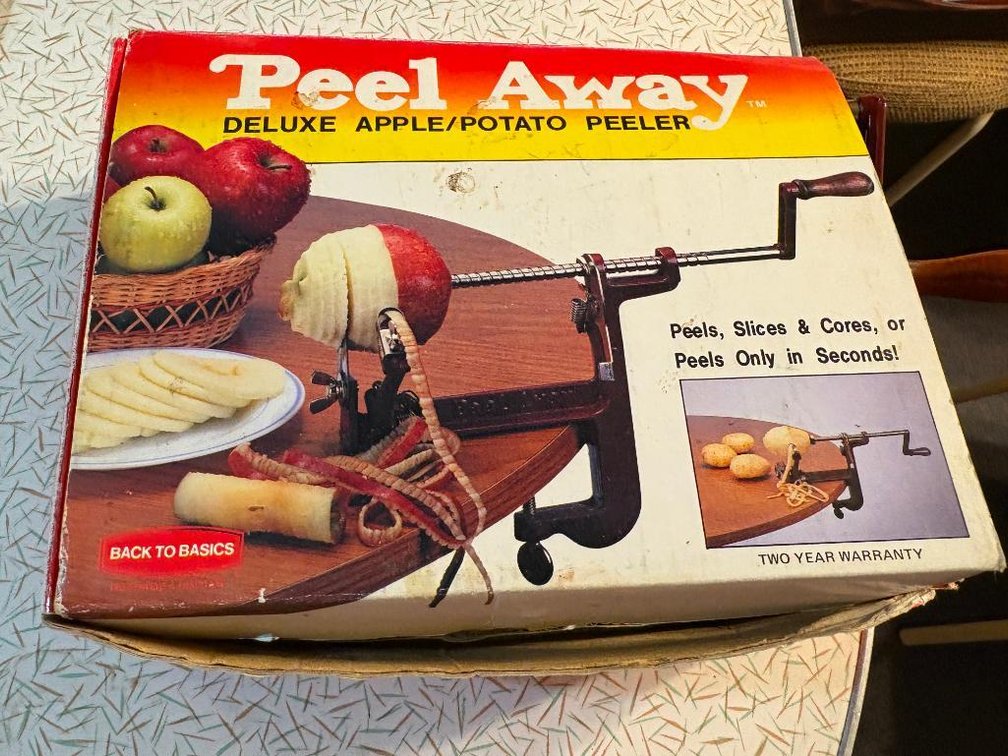 Peel Away Apple and Potato Peeler w/ Orig. Box & Manual
