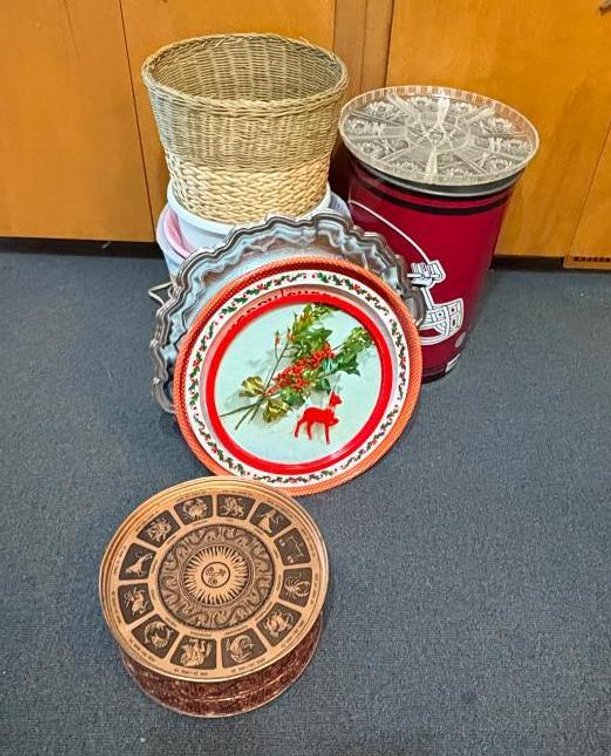 Vintage Baskets and Tins